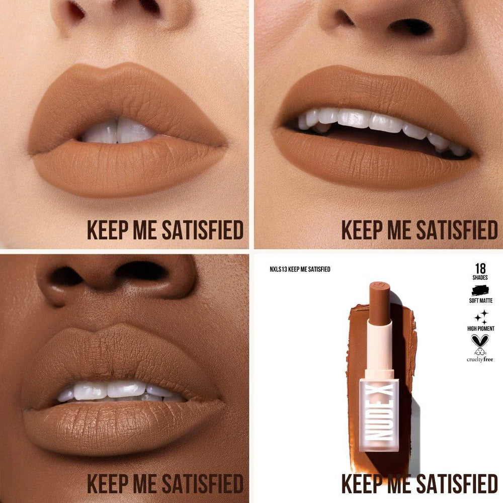 Nude X Soft Matte Lipstick- 18 colors