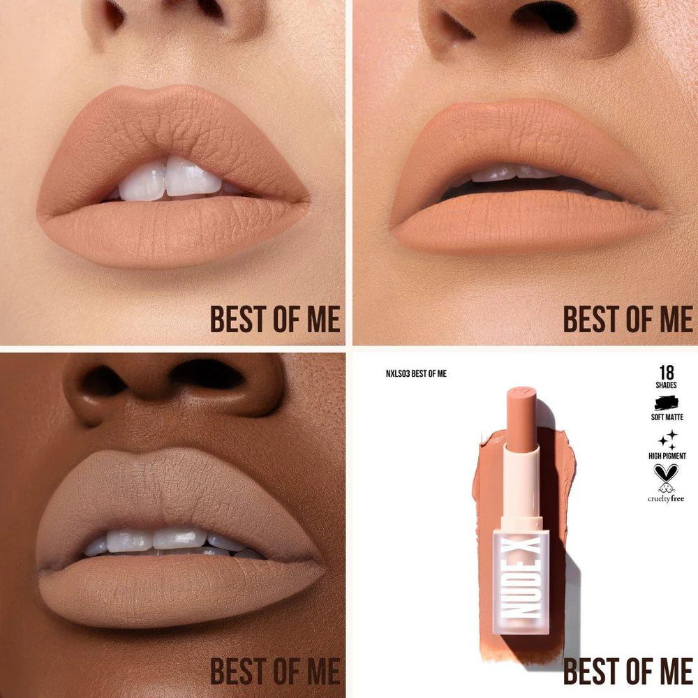 Nude X Soft Matte Lipstick- 18 colors