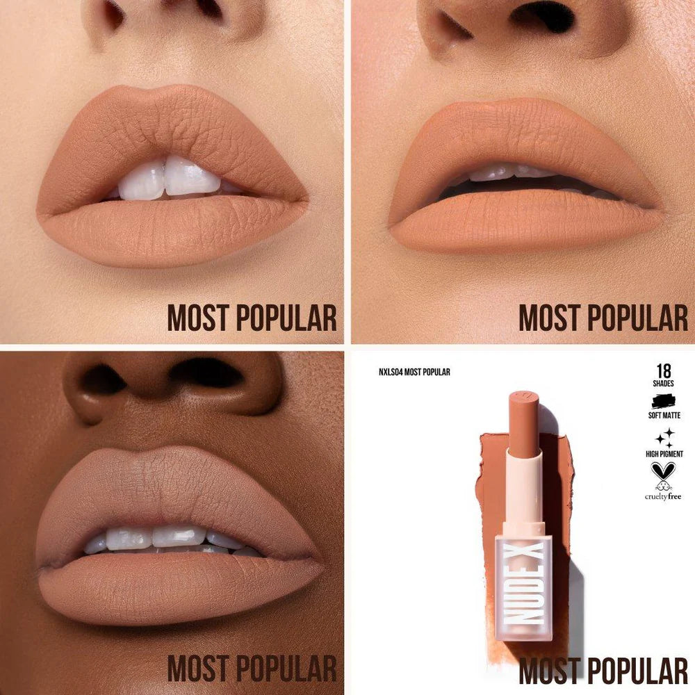 Nude X Soft Matte Lipstick- 18 colors