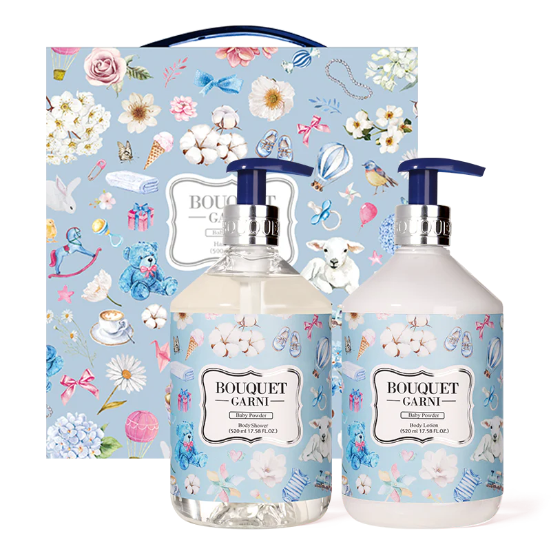 Deep Perfume Body Care Gift Set 500ml*2ea - Baby Powder