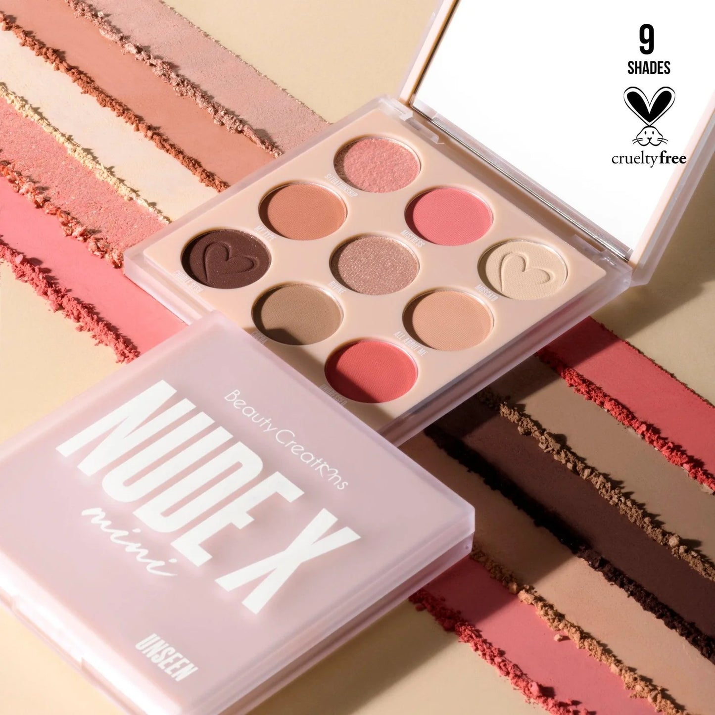 Nude X 9 Color Mini Eyeshadow - 3 color